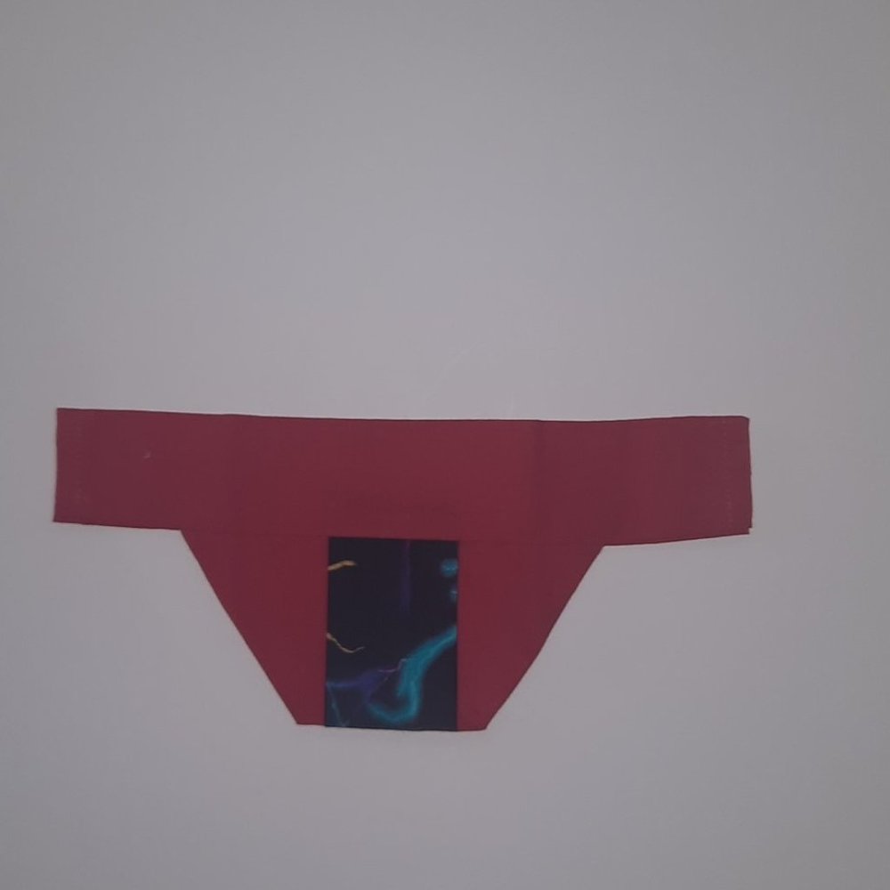 Red Button Thru / Over the collar Pet Dog Bandana
